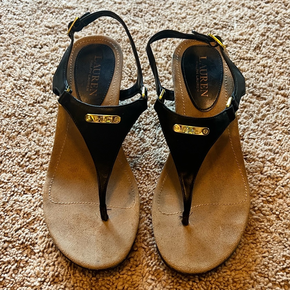Ralph Lauren Slingback Wedge Sandal